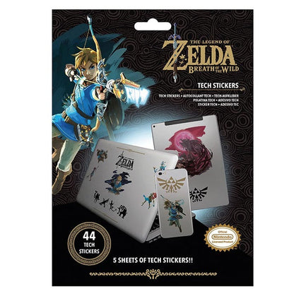 The Legend Of Zelda Breath Of The Wild Tech Stickers 44 Aufkleber Nintendo Switch