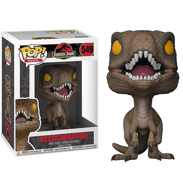 Funko Pop! Movies Jurassic World 25th – (549) Velociraptor Figur Vinyl 9 cm