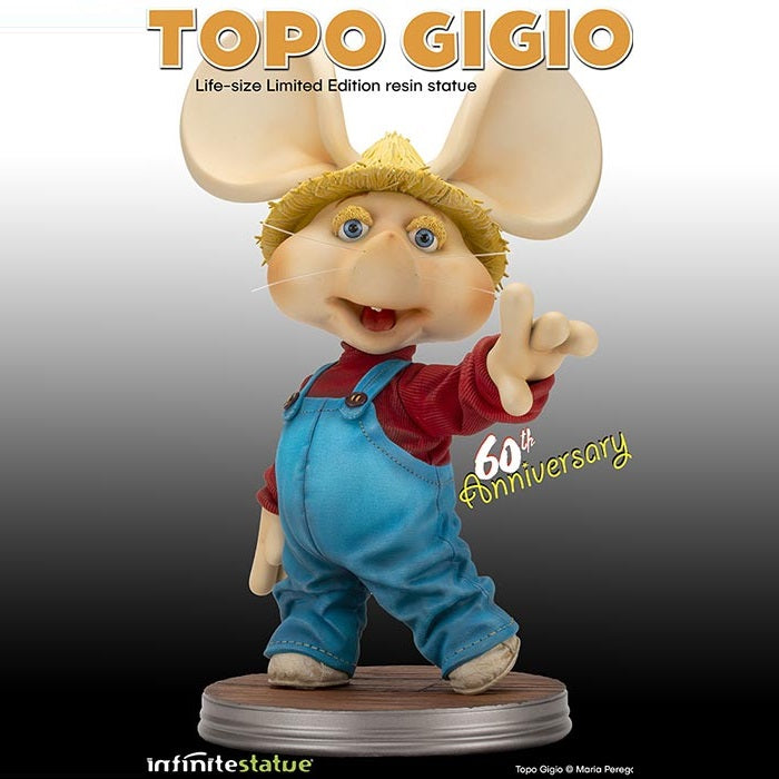 Infinite Statue Topo Gigio Harzfigur 1:1 Limitierte Auflage 60. Jubiläum