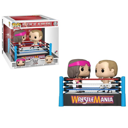 Funko Pop! Moments WWE Bret Hart & Shawn Michaels Wrestlemania Vinyl-Figur Neu