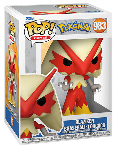 Funko Pop! Games Pokémon – (983) Blaziken Vinyl Figur 9cm (EMEA) Evo Torchic