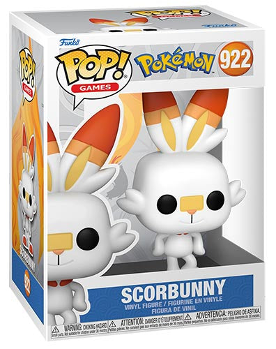 Funko Pop! Games Pokémon (922) - Scorbunny Vinylfigur 9cm Fire Raboot (Emea)
