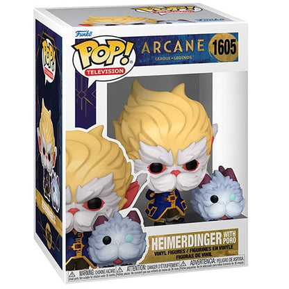 Funko Pop ! Television Arcane League Of Legends - (1605) Heimerdinger W/ Poro 9cm