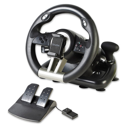 Serafim Volante Racing Wheel R1+ Gioco Guida Ps4 Xbox One Switch Pc Ios Android