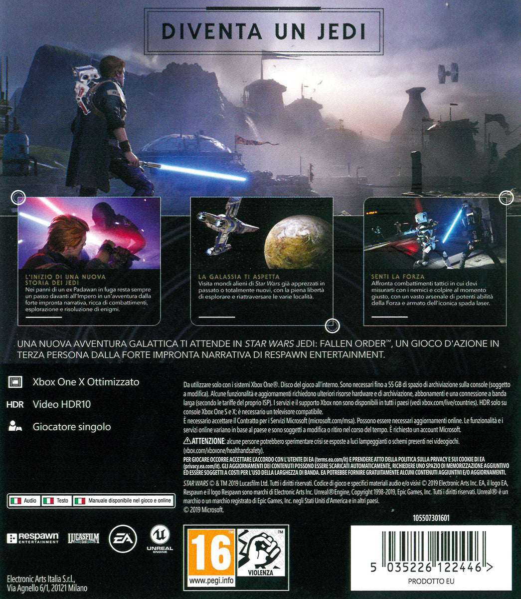 Star Wars Jedi - Fallen Order Xbox One Italian Video Game EU New