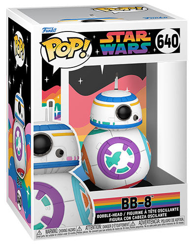 Funko Pop! Star Wars Pride – (640) BB-8 Vinylfigur Wackelkopffigur 9cm Neu