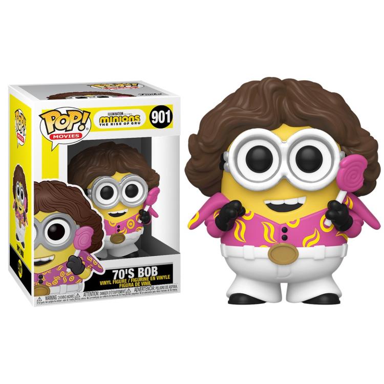 Funko Pop! Movies Minions 2 (901) '70 Bob Seventies Vinyl Figur 9Cm 70er Jahre