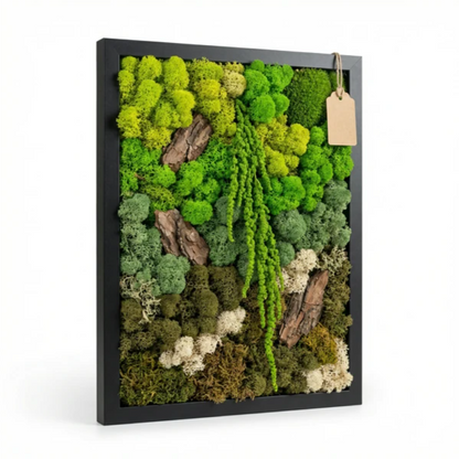 Bild aus stabilisiertem Moos und Flechten 35x50 cm – EcoMosaico | Made in Italy