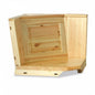 Bench corner 57 - Rustic style pine wood bench corner