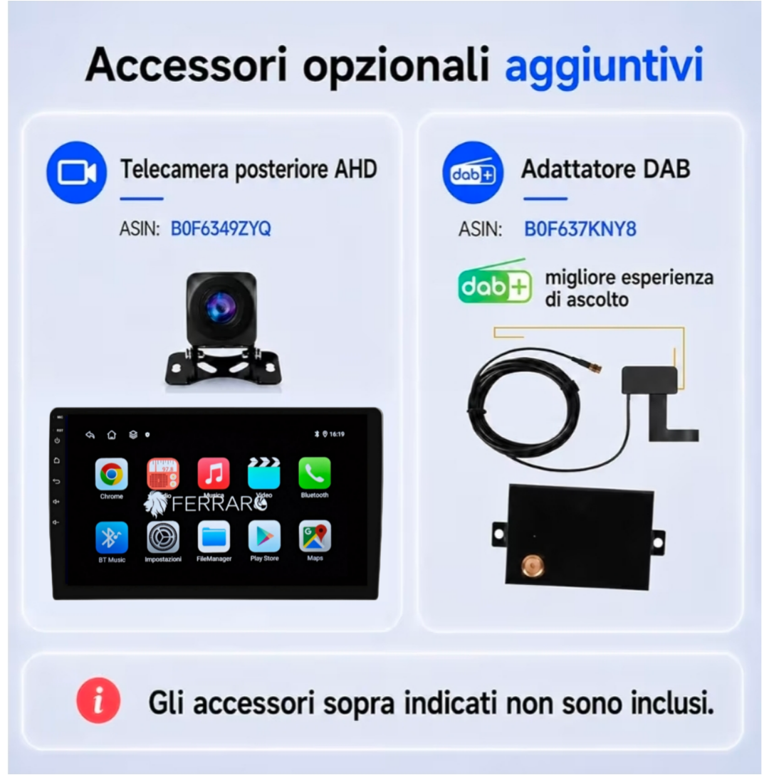 Autoradio per Kia Soul 2 PS 9" (2014-2020) Android, Bluetooth,  CarPlay, Android Auto, 2GB/4GB/6GB/8GB Ram