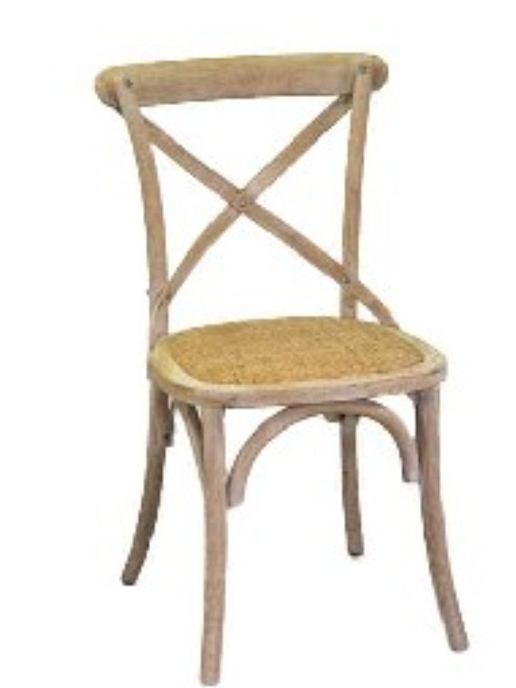 Thonet-Stuhl aus Massivholz und Rattan-Sitzfläche in Naturfinish, stapelbar