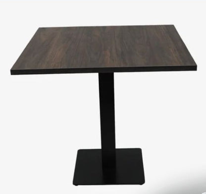 Tavolo da Ristorante Melaminico Nobilitato Noce bruciato Scuro 80x80x2.5