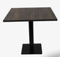 Restaurant Table Melamine Faced Dark Burnt Walnut 80x80x2.5