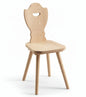 Tyrolean pine chair - natural stained finish