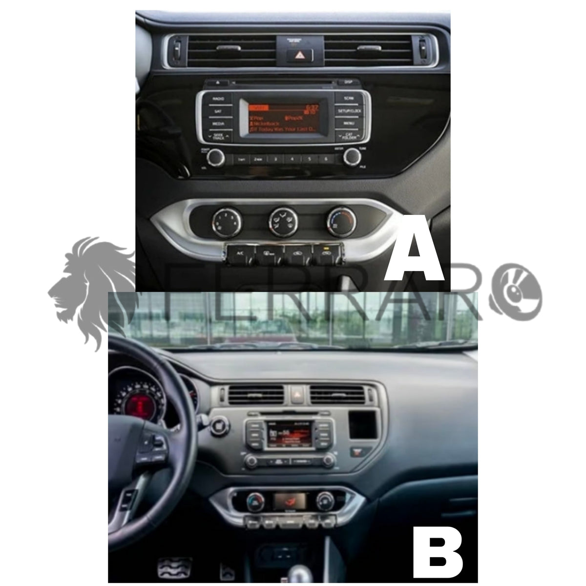 Autoradio per Kia Rio 10.35" (2011-2015) Android, Bluetooth, CarPlay, Android Auto, 4/64GB Ram