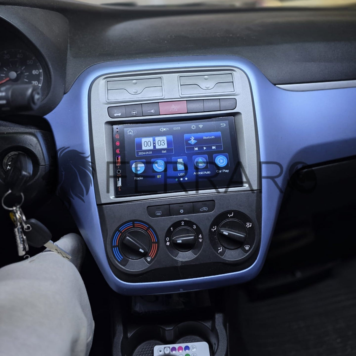 Autoradio per Fiat Grande Punto 7" (2005-2009) Bluetooth, Radio, USB, CarPlay e Android Auto