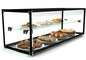 Glass display case for pastry and confectionery - EP30D - 920 x 300 x 300 mm - with LED light