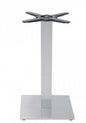 Satin Stainless Steel Table Base Adjustable Feet AISI 304 - Bar Restaurant