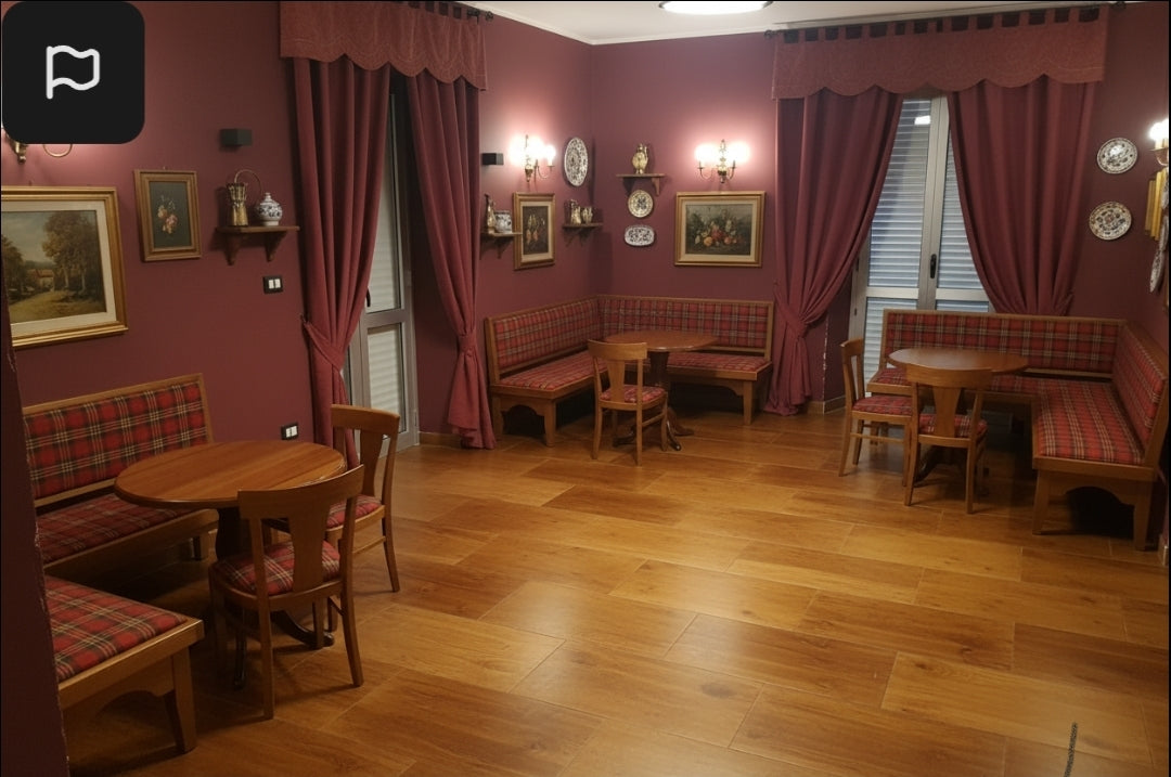 Angolo Panca 153x153 per Arredo Pub Paninoteca Roma Bergamo Pavia Grosseto Aosta Biella Torino