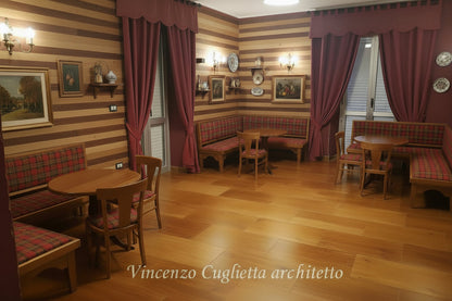 Angolo Panca 153x153 per Arredo Pub Paninoteca Roma Bergamo Pavia Grosseto Aosta Biella Torino