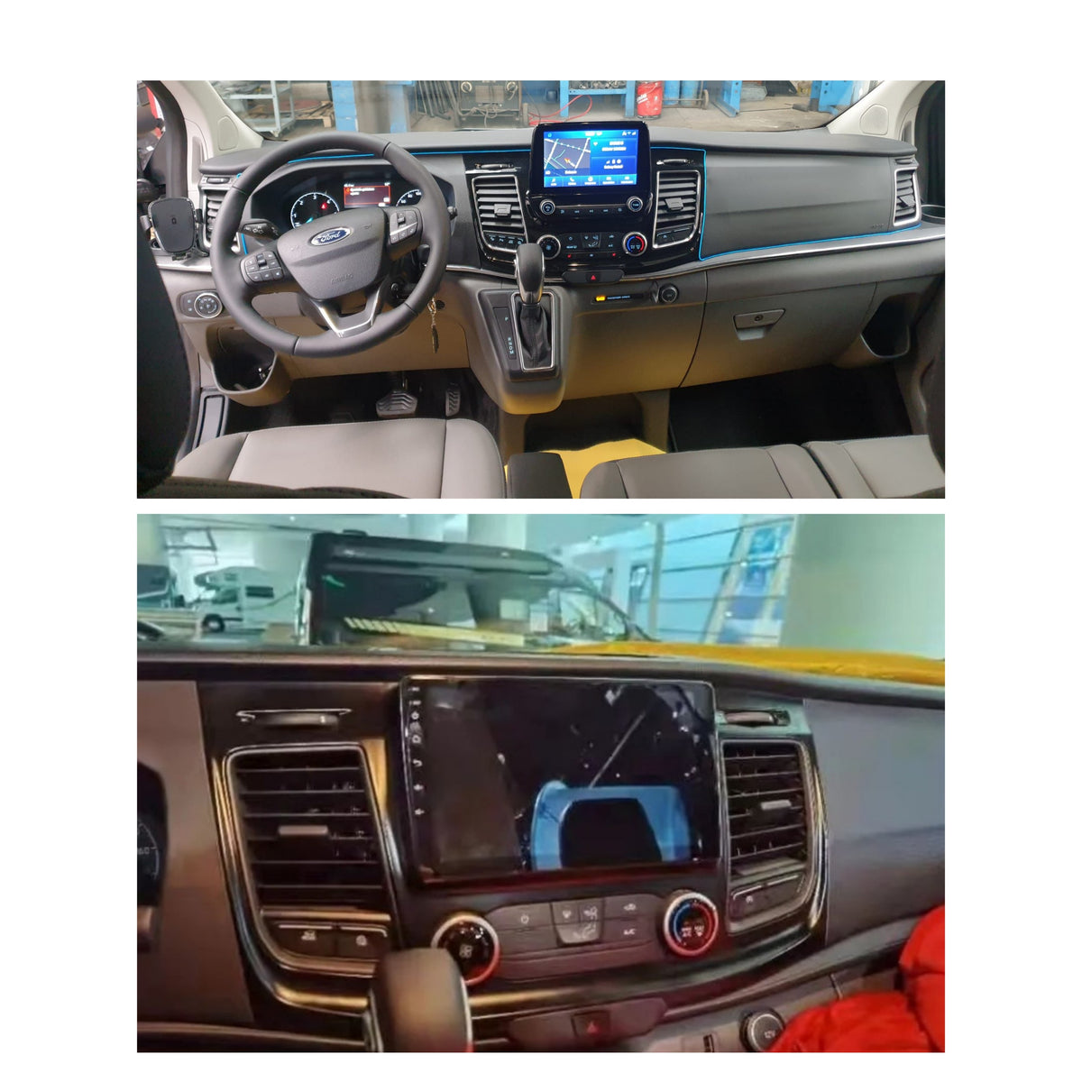Autoradio per Ford Transit Custom Tourneo Custom (V363) 10.1" (2017-2023) Android, Bluetooth, CarPlay, Android Auto, 2GB/4GB/8GB Ram