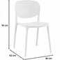 Set of 4 Stackable Siena Chairs - Polypropylene