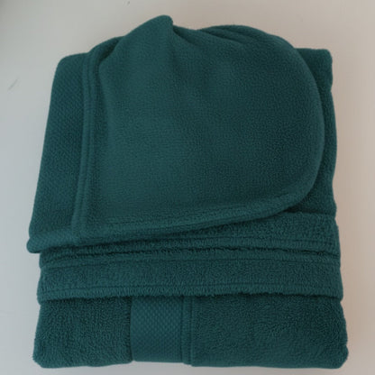 Accappatoio Spugna Cotone 500g Cappuccio Koet Uomo Donna Hotel Spa