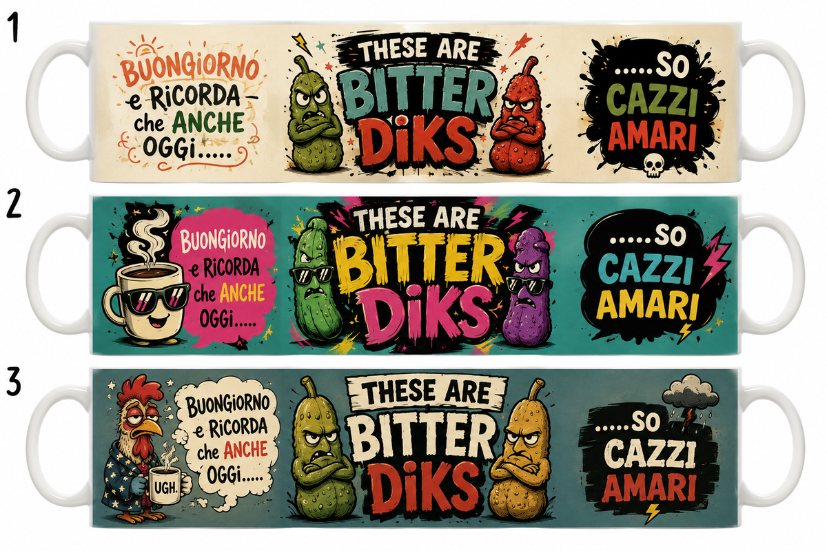 These Are Bitter Diks – Tazza Ironica 11 oz | GALESPORT