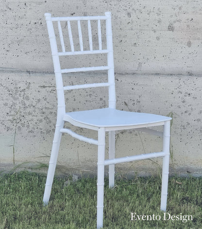 Sedia Chiavarina Bianca Polipropilene - Eleganza per Eventi