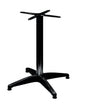 4-star aluminum base with adjustable feet. Suitable for mounting tops measuring max 60x60.