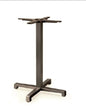Cross Cast Iron Base H 73 cm - For Tops up to 80x80 cm