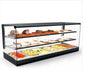 Bain-marie countertop display case with two shelves, 39.5 cm deep, LTB line