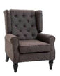 Beatrice Push Back Recliner with 2 Positions - Sherpa Fabric with Headrest