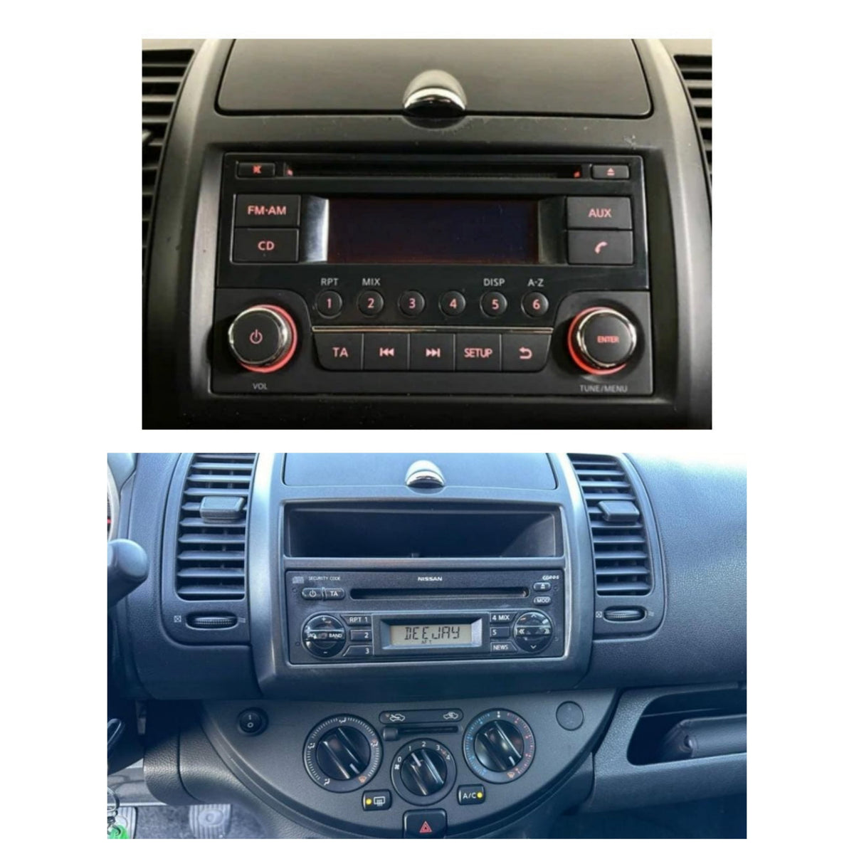 Car Radio for Nissan Note Versa 10.1" (2004-2011) Android, Bluetooth, CarPlay, Android Auto, 2GB/4GB/8GB RAM
