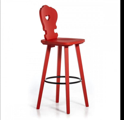 Tiroler Hocker mit Herz Wien SG H76 cm Rom Bergamo Pavia Grosseto Aosta Biella Turin