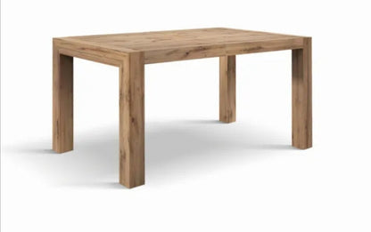 Moderner ausziehbarer Esstisch aus rustikaler Eiche 140-220×90 cm – Hergestellt in Italien
