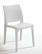 Set of 4 White Stackable Chairs - Polypropylene