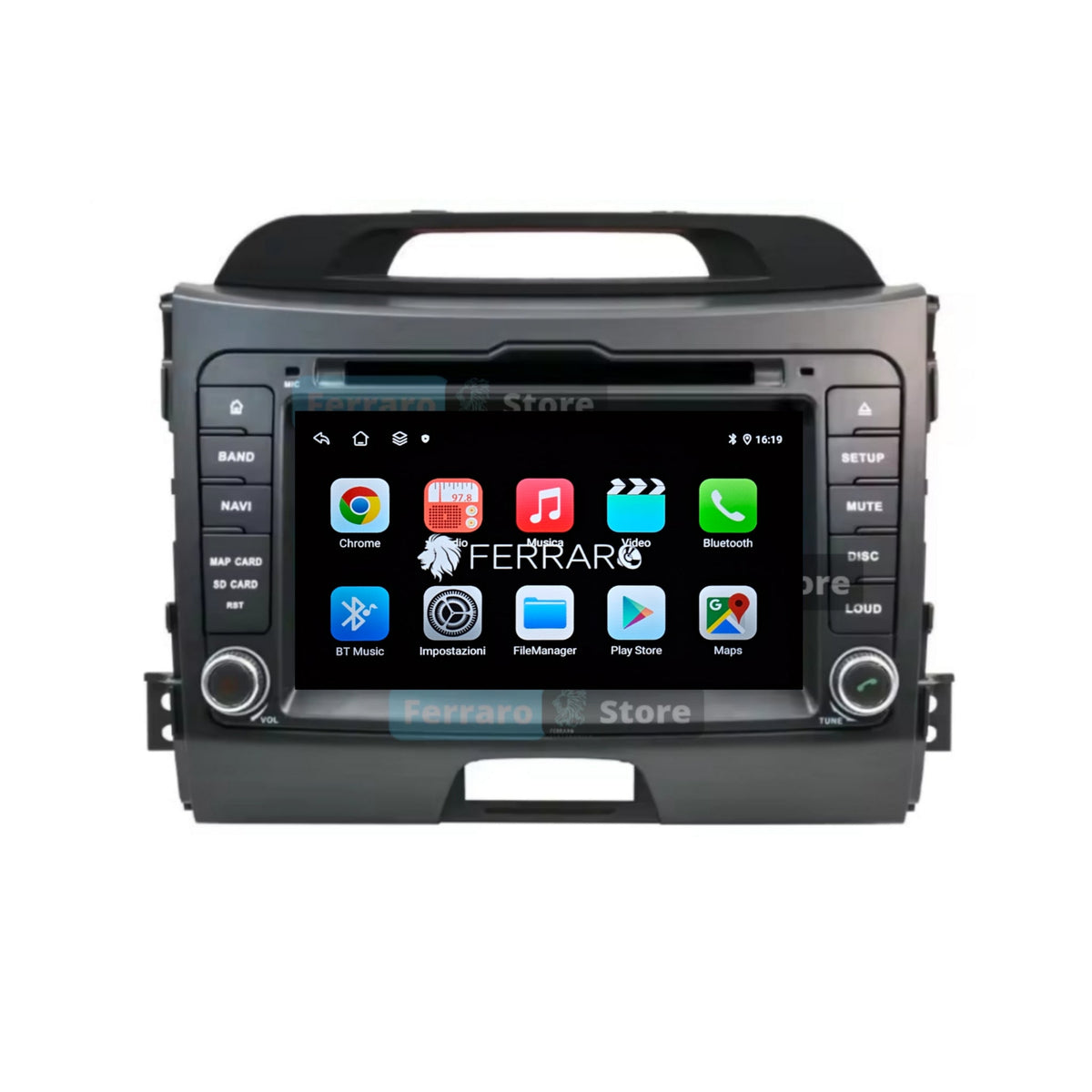 (PRENOTA) Autoradio per Kia Sportage 3 7" (2010-2016) Android, Bluetooth, CarPlay, Android Auto, 4GB/8GB Ram