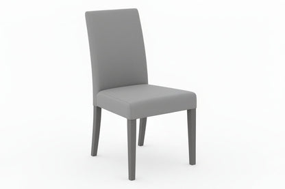 Sedia Ecopelle Grigio con Fusto Grigio per ristoranti