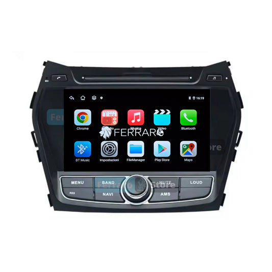 (BOOK) Car radio for Hyundai Santa Fe 8"(2012-2018) Android, Bluetooth, CarPlay, Android Auto, 4G/8GB RAM