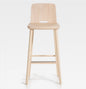 Designer wooden stool with backrest