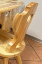 Tyrolean pine chair in natural finish