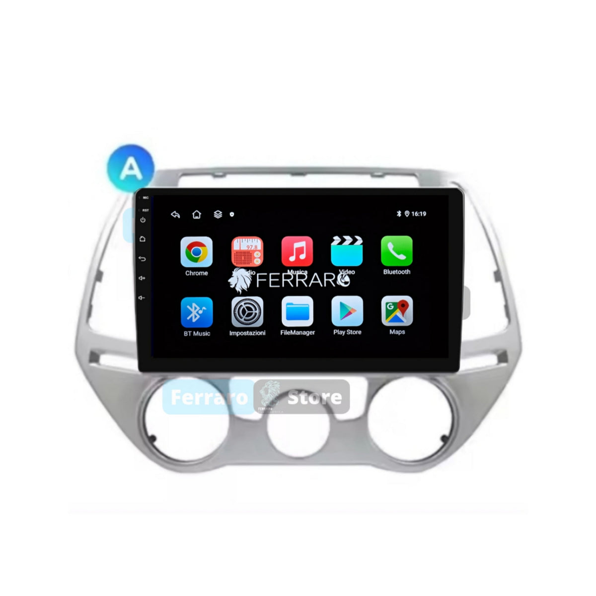 Autoradio per Hyundai i20 9", (2008-2014) Android, Bluetooth, CarPlay,Android Auto,2GB,4GB/6GB/8GB Ram