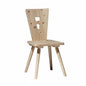 Tyrolean Solid Wood Chair in Natural Stain for Contract Hospitality
