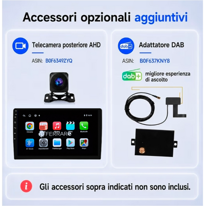 Car Stereo for Ford Ka 9" (2016-2019) Android, Bluetooth, CarPlay, Android Auto, 2GB/4GB/6GB/8GB RAM