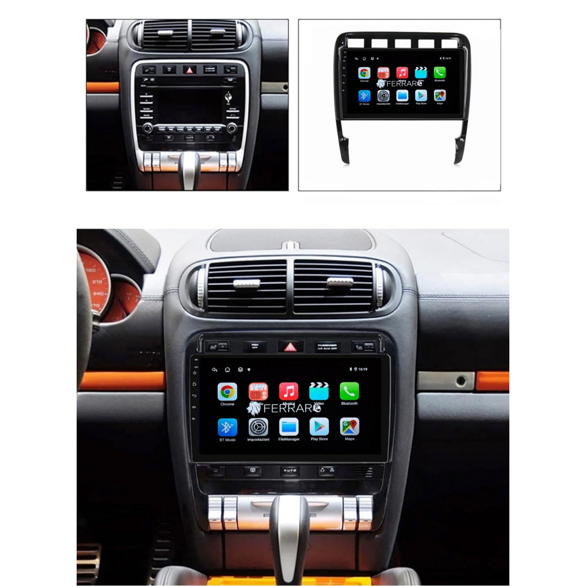 Car Radio for Porsche Cayenne GTS 9" (2002-2006) Android, Bluetooth, CarPlay, Android Auto, 2GB/4GB/6GB/8GB RAM