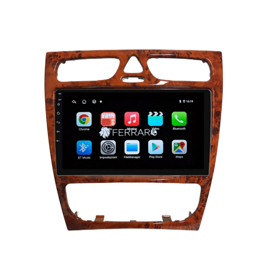 (PRENOTA) Autoradio per Mercedes Classe C 9" (2000-2004) Android, Bluetooth, CarPlay, Android Auto, 2GB/4GB/6GB/8GB Ram