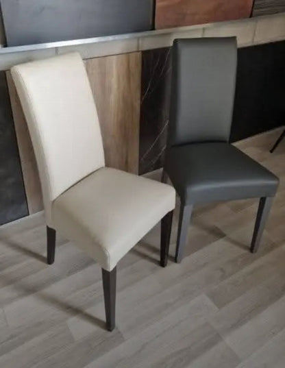 Sedia Contract Ecopelle per Ristorante Pizzeria Pub - Modello Trento Made in Italy