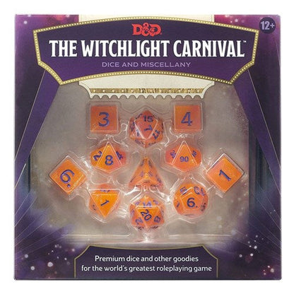 Dungeons & Dragons - The Witchlight Carnival Würfelset und Zubehör - Rollenspiel-Würfelset