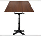 Ferrara Table Cast Iron Base Bistrot Walnut Top 60x60 - Bar Restaurant Contract Furniture